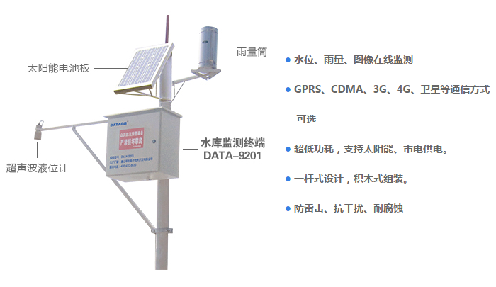 智能水位雨量监测站,一体化智能雨量水位监测站