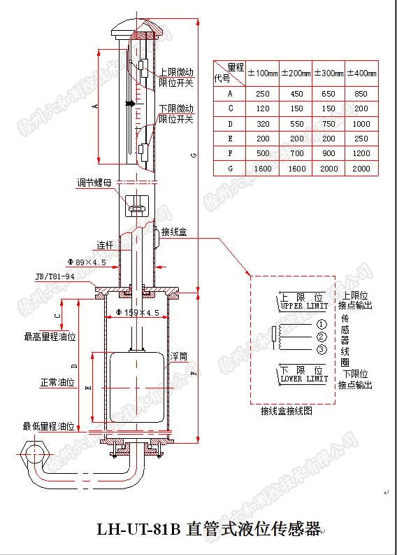 ut-81油箱油位传感器