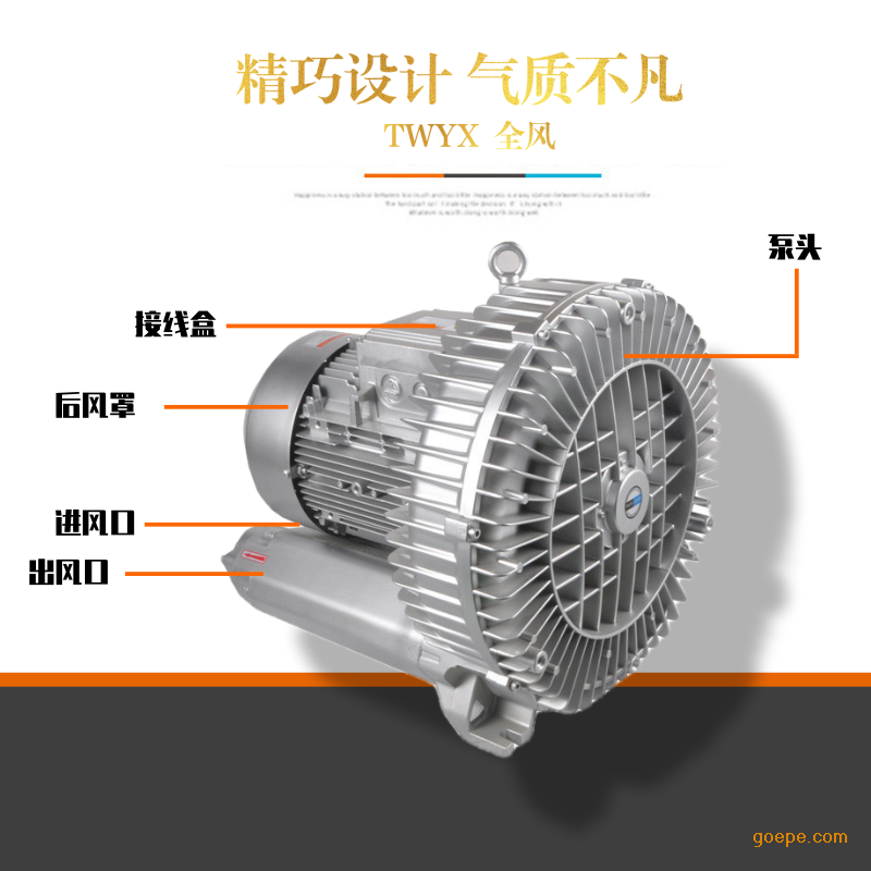 旋渦高壓風機 中國高壓風機 廣州單段高壓風機示例圖10