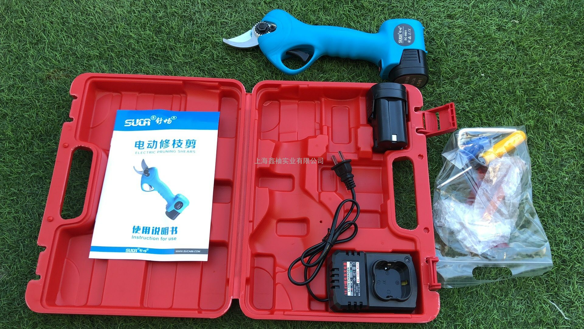 舒畅16.8v电动一体剪 锂电修枝机园林园艺修剪剪摘果剪 sc-8601