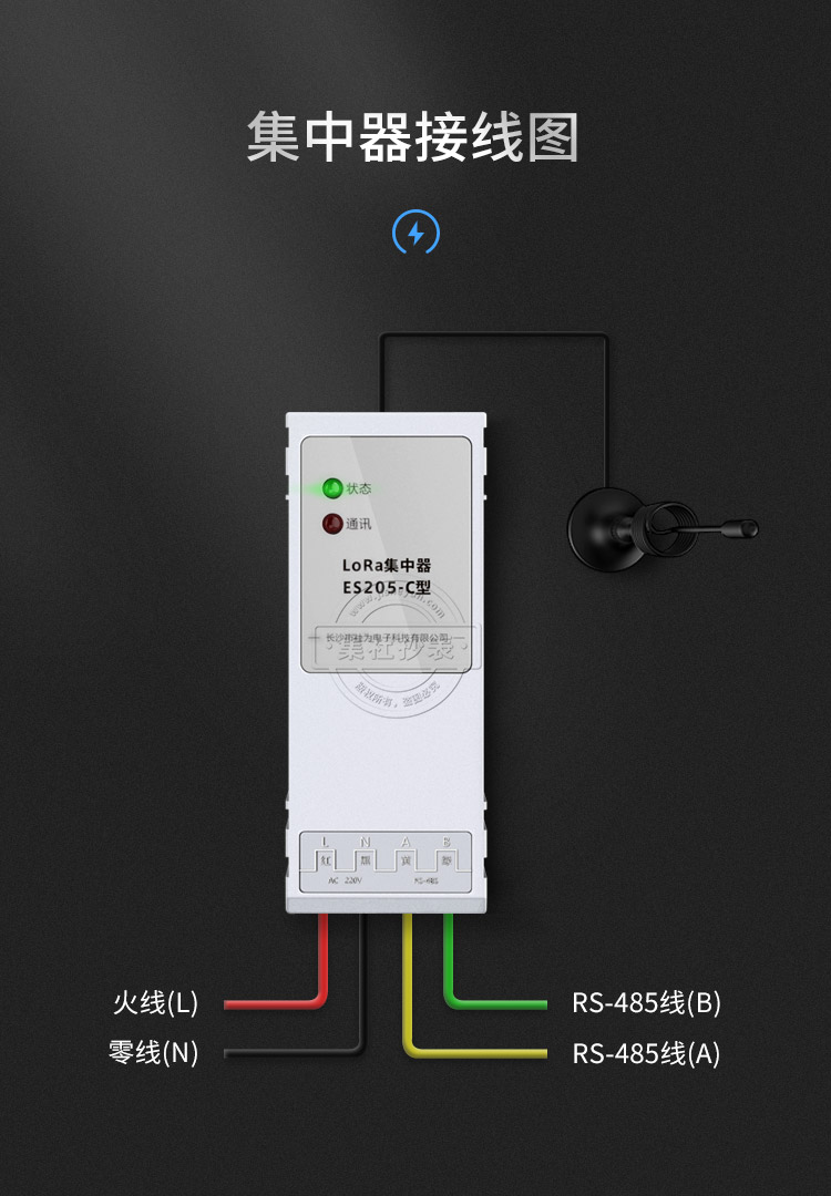 社为表计 电表远程抄表集中器 lora集中器 485转gprs无线传输采集器