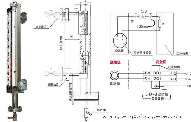 远传磁翻板液位计变送器的温度影响消除方法