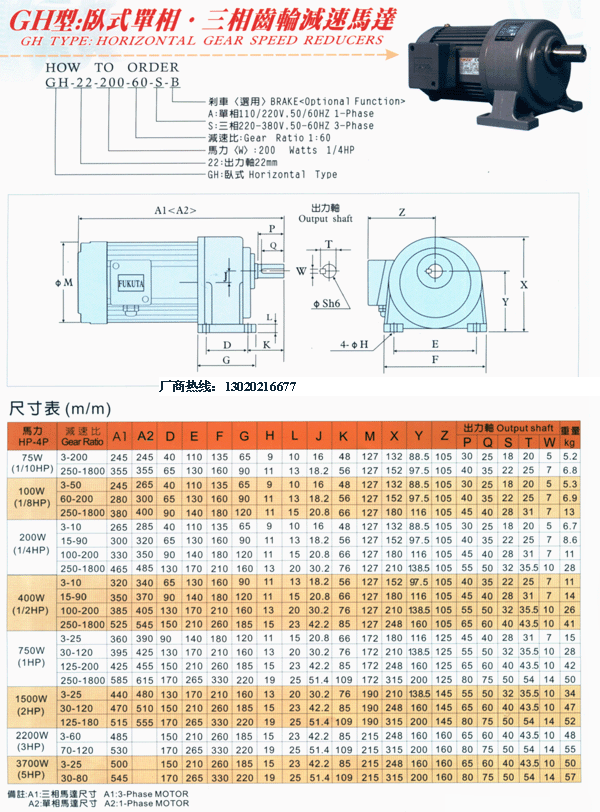 台湾万鑫齿轮减速马达采用名牌电机作为动力的来源,减速机集斜齿轮