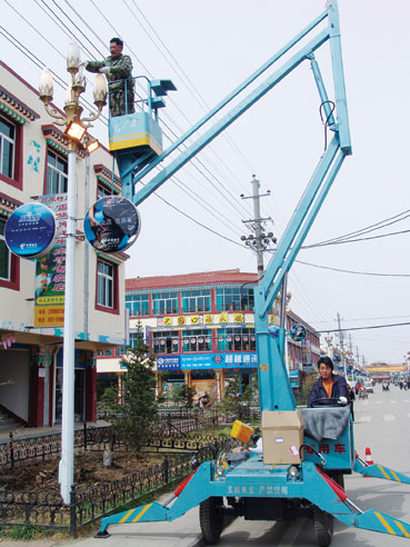 中山/佛山路灯维修升降机(图)