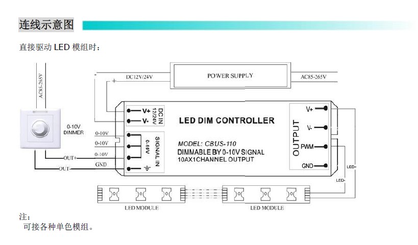 led恒压调光器(0-10v信号)