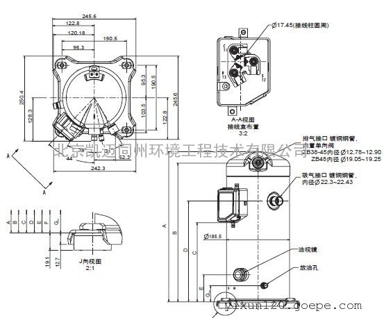 谷轮压缩机zb45kqe-tfd-558