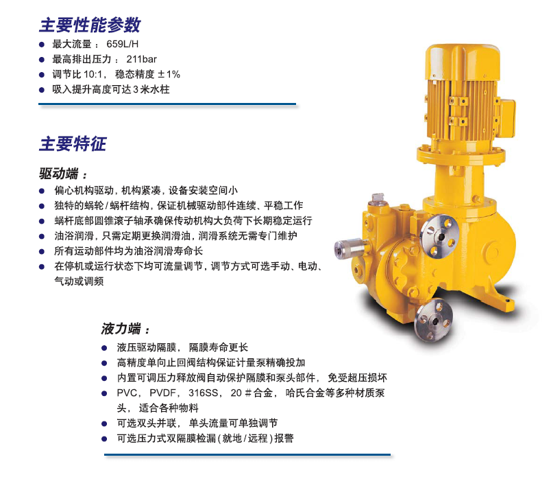 米顿罗rh005s124g1mnn液压隔膜计量泵