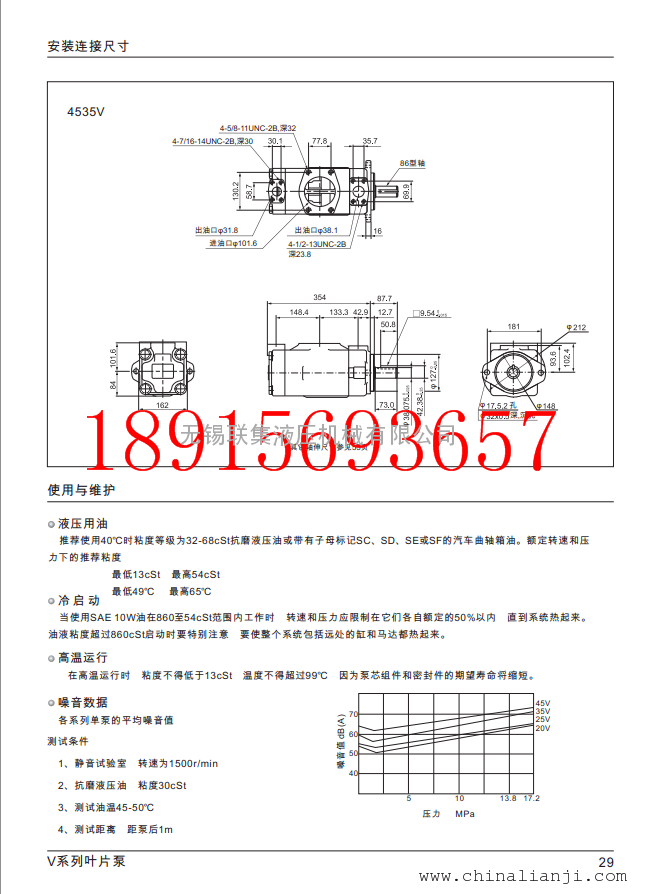 SUNNY液压油泵4535VQ60A21-1DD22R-SUN
