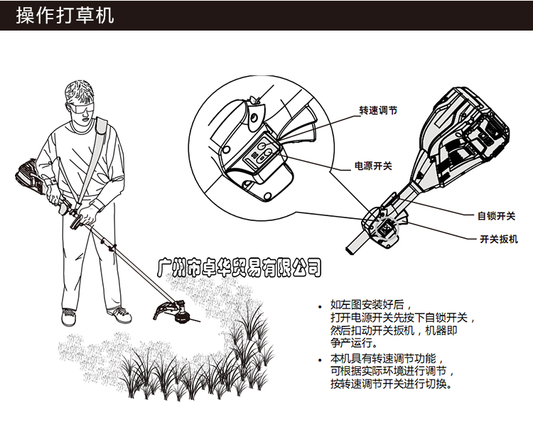 格力博80v锂电割草机,充电式侧挂割灌机,低碳环保型割草机