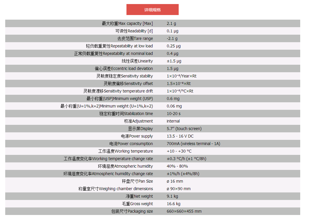 瑞德威uya 2.4y超微量天平