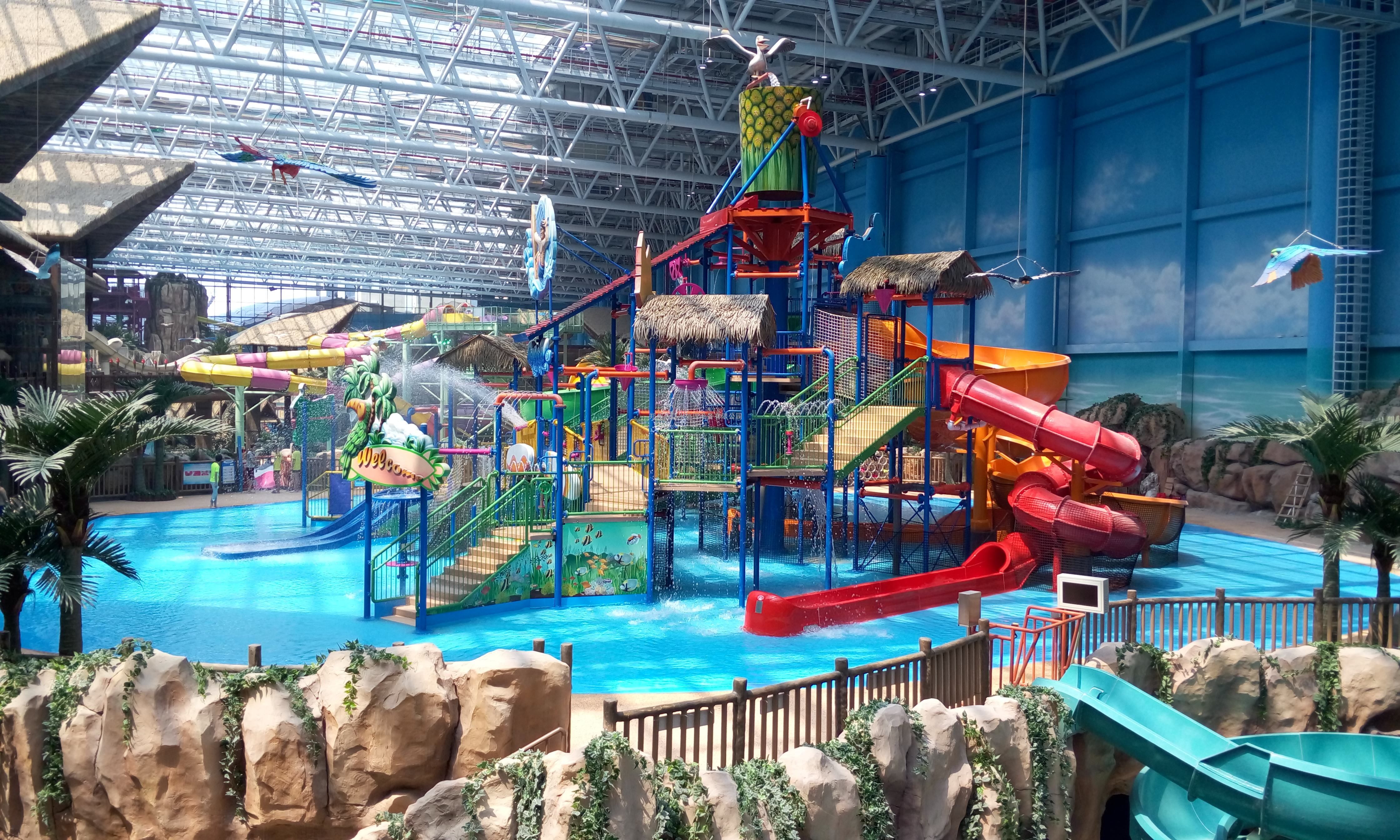 儿童水上乐园戏水池 水上乐园螺旋滑道 大喇叭 多种游乐设备