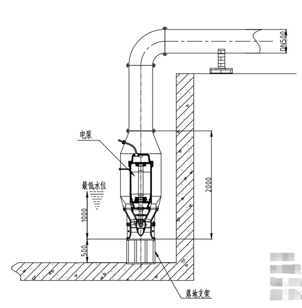 潜水泵 水利研究用套筒立式轴流泵 套筒立式轴流泵是传统的分体式水泵