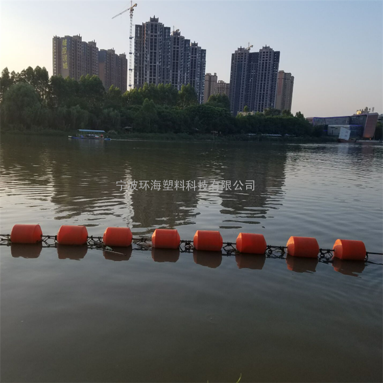 水上垃圾拦截专用拦污浮排 拦污栅 塑料浮筒 欢迎咨询