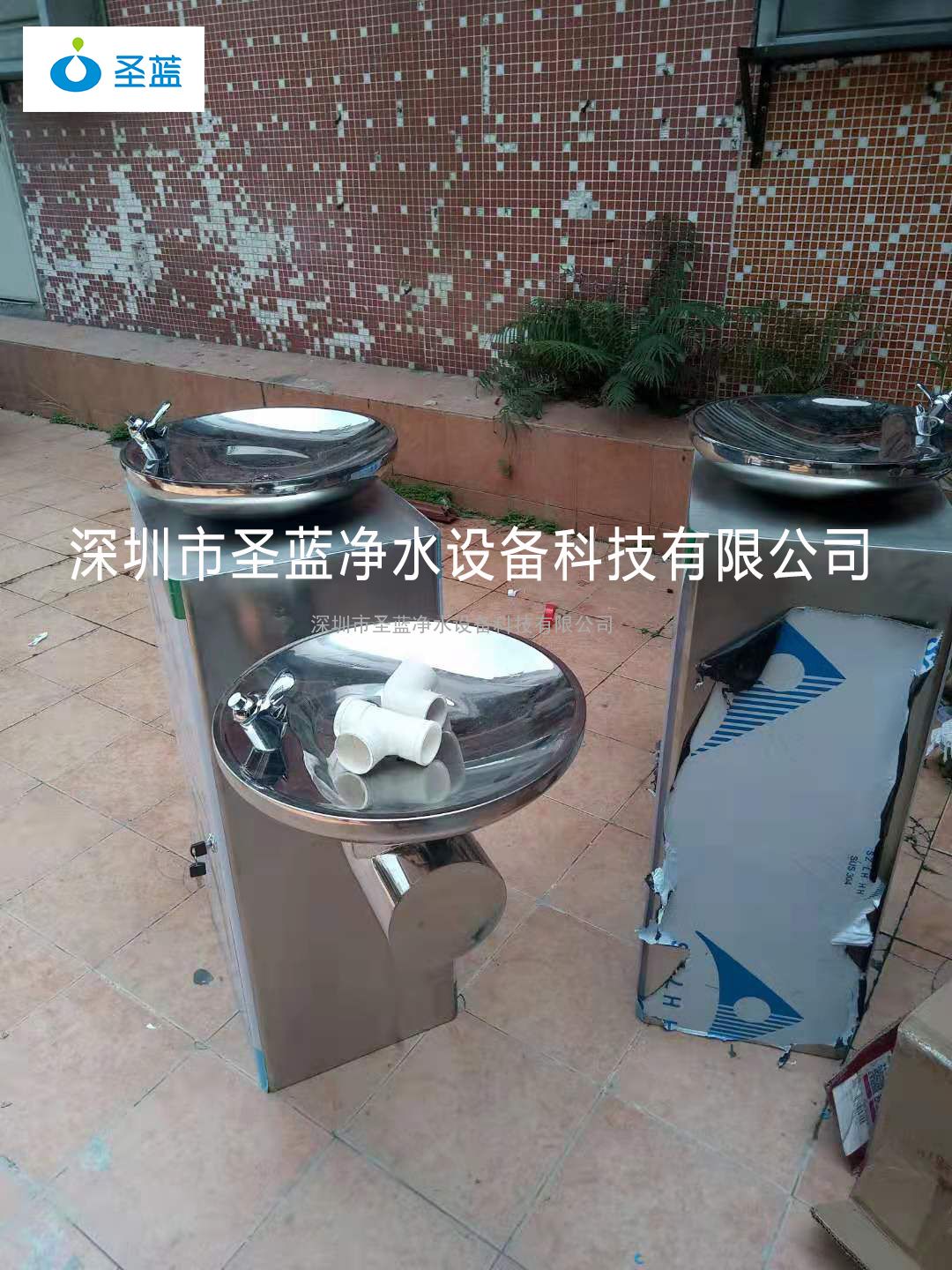 双盆户外饮水台