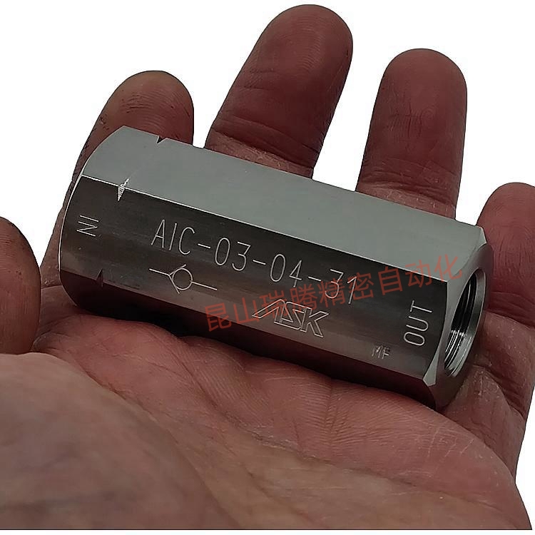 AIC-03-04-31日本ASK全不锈钢制IN LINE CHECK VALVE直通单向阀止回阀
