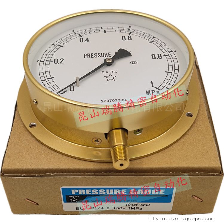BU-R1/4-150X1MPa大东计器DAITO指针式波登管压力表P12-6-1面径150mm