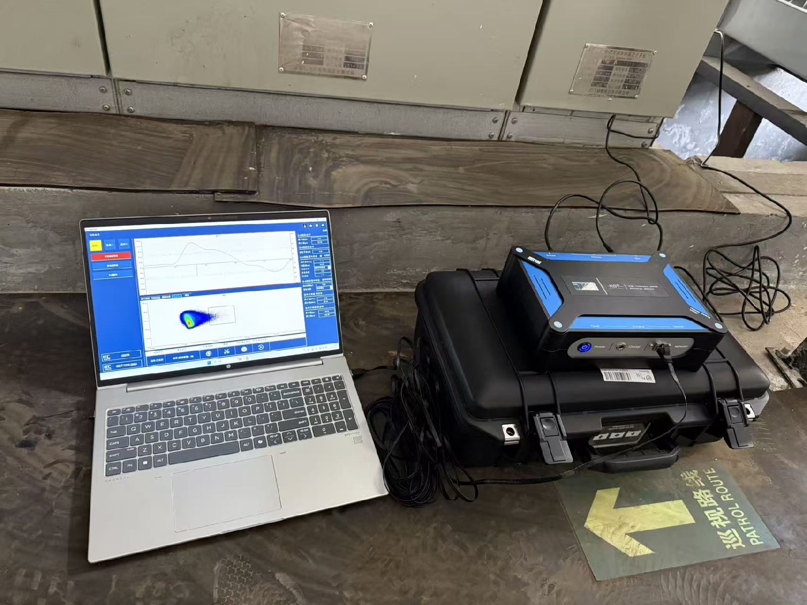 高频电缆局放测试仪测试现场 高频电缆局放测试仪测试现场