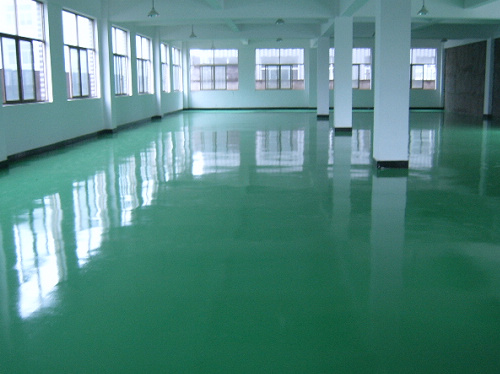 走进现代建筑中的地下车库地坪