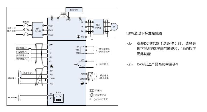 e700变频器接线图图片